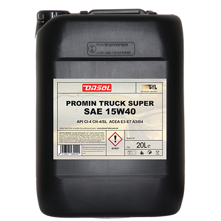 DASÖL PROMIN TRUCK SUPER 15W40 API CI-4 CH-4